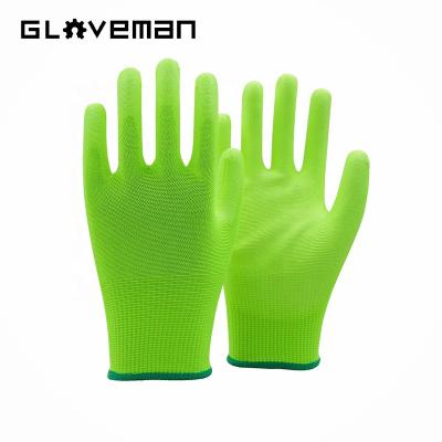 China Working Gloves GLOVEMAN 18gauge Touch Screen PU Safety Working Gloves For Mobile Phone for sale