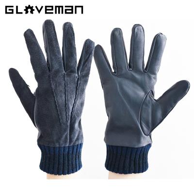 China Fashion Winter Fleece Gloves Comfortable Pigskin Goatskin Leather Gloves Driving Touch Screen Other Sports Gloves For Women Men Protection for sale