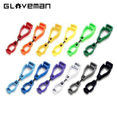 China Work Plastic Plastic Gloves Safety GLOVEMAN Tether Hook Fixing Loop Grabber Holder Clip Anti-lost Clip for sale