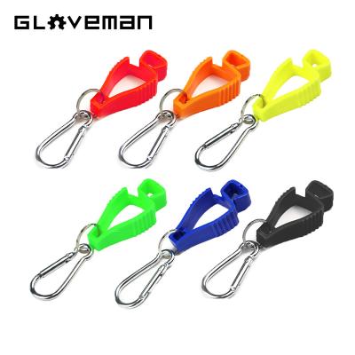 China Customizable logo color plastic/aluminum alloy plastic/aluminum alloy GLOVEMAN color customizable logo glove strap work safety clip keeper glove keeper glove grabber anti-lost clip for sale