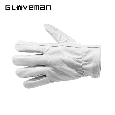 China Anti-smash GLOVEMAN Mechanic Gloves for Assembly Mechanics Works Plumbing Tool Handling Goatskin Safety Leather Gloves for sale