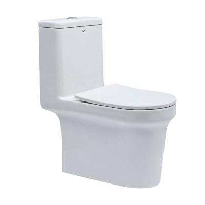 China Chinese High Quality Modern Ceramic Ivory White Floor Sanitary Ware Bathroom WC Wash Down Auto Operation CE Toilet Set For Bathroom for sale