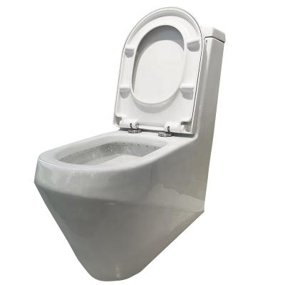 China Automatic Operation China Ceramic Siphonic Vitreous Floor Floor Bathroom Extended WC One Piece Toilet With Seats Cover Bowl for sale