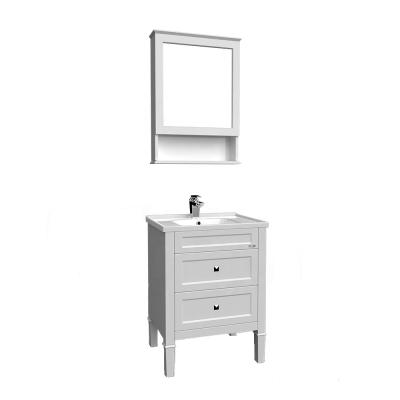 China China Manufacturer Modern Floor Standing Modern White Bathroom Vanity Sink Cabinets for sale