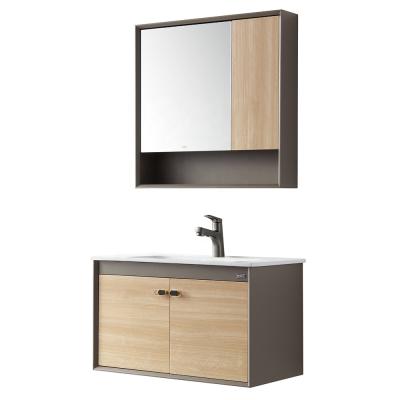 China Water Proof Modern Wall Mounted PVC Cabinet Bathroom Vanity For Sale for sale