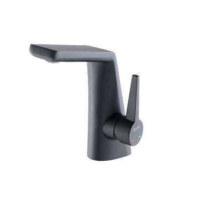 China Waterfall Thermostatic Faucet Faucets Brass Black Bathroom Basin Faucets for sale