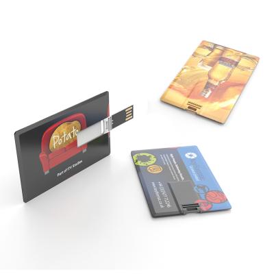 China Factory LOGO Branded Blank Card Promotional USB 8 Gig USB Card Flash Drives for sale