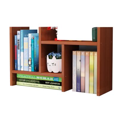 China (Other) Simple and Small Wooden Multifunctional Book Storage Adjustable Corner Desk Shelf for sale