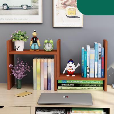 China New Design Household Office Adjustable Modern Wooden Storage Shelf (Other) Desk Shelf for sale