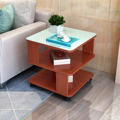 China Furniture Extendable Modern Minimalist Home Glass Living Room Desk Coffee Table for sale