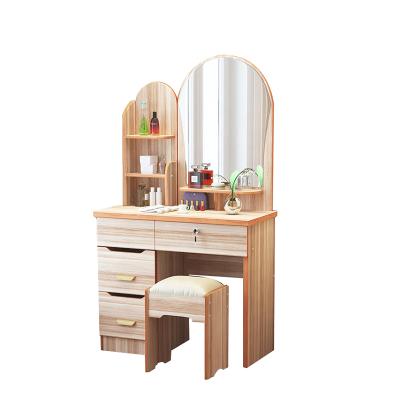 China Modern Space Saving Mirrored Vanity Dressers Makeup Cabinet Dressing Table With Drawer for sale