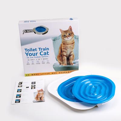 China Stored Portable Pet Garbage Toilet Cat Toilet Training Cat Toilet Seat Trainer for sale