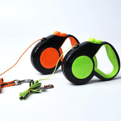 China Wholesale Automatic Telescopic Dog Leash Dog Products Stored Reflective Automatic Spot Pet Telescopic for sale