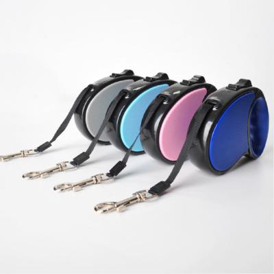 China New Stored Dog Leash Automatically Pulls Portable Telescopic Teddy Pet Leash for sale