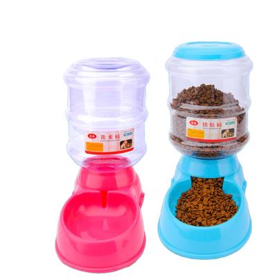 China 3.5L Automatic Pet Feeder Dog Cat Water Dispenser Dog Bowl Pet Basin Automatic Feeder Water Feeder for sale