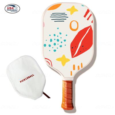 China Customizing Dongli Sport custom best quality Pickleball Paddle Thermoformed Wholesale PickleBall Custom Logo  Carbon Glass Fiber for sale