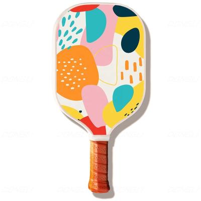 China Customizing Dongli Best Quality  Factory Supply Honeycomb Pickleball Paddle Custom Logo Raw Carbon Fiber kid Pickleball Paddle for sale