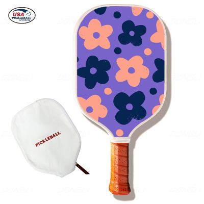 China Customizing Dongli Sports Customize Pickleball Paddle Professional Manufacture Supply Carbon Fiber Pickleball Paddle With Protective Cover for sale