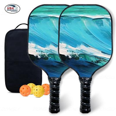 China Customizing Dongli Sports Pickleball Paddles Lightweight Pickleball Paddle With Fiberglass Surface Pickleball Set For Training for sale