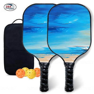 China Customizing Dongli Sports  Pickleball Rackets, With 2 Paddles  4 Balls And A Portable Tote Bag, Lightweight Pickleball Rackets Gifts for sale