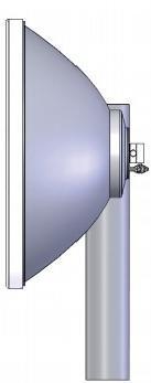 China 0.2m/0.7ft Doppelpolarisierte Antenne Mikrowelle Parabolantenne zu verkaufen