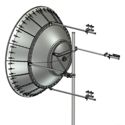 China 2.4m / 8ft Klasse 3 Mikrowelle Parabolantenne doppelt polarisiert 7,125 GHz zu verkaufen