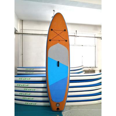 China New Design Style Surf Inflatable SUP Board Paddle Board Wood Inflatable Wood SUP Unisex for sale