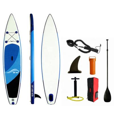 China Water Sports Area 12.6'*28'*6” Race Sip Inflatable Board SUP Stand Up Inflatable Racing Board Paddle Packing Board for sale