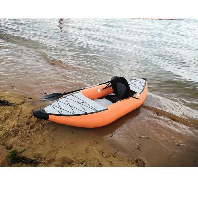 China PVC TOURUS PVC Material Lightweight Drop Stitch Float Tube Inflatable Kayak 1 Person for sale