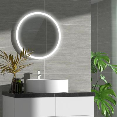 China Lighted Bath Mirrors Led Round Wall Mount Mirror Touch Screen Led Backlit Smart Bathroom Mirror With Light for sale