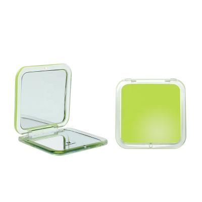 China 10x Lighted Magnifying Makeup Mirror Square Double Sided With Pocket Magnetic Closer Square Mirror for sale