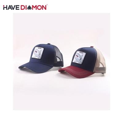 China JOINT Custom Animal Patch Embroidery Patch Custom Animal Trucker Hats Free Sample 5 Mesh Panel 5 Mesh Sport Trucker Hats Outdoor for sale