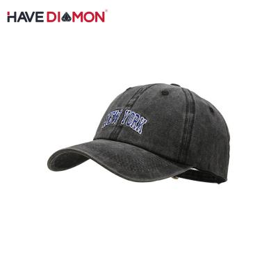 China Custom Logo Washes Denim Sports Baseball Trucker Hat Wholesale Dad Hat 6-Panel Fashion Embroidery Hats For Men for sale