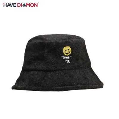 China All Seasons Casual Women's Sun Hat Corduroy Bucket Hat Windproof Hat for sale