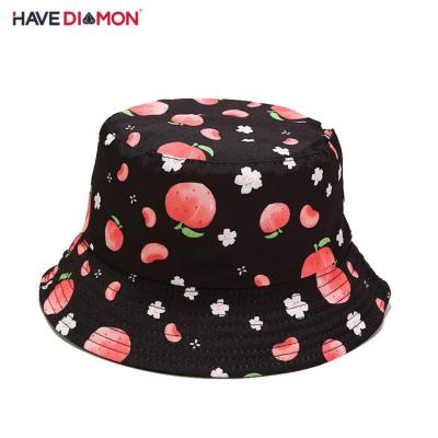 China Cute Summer Beach Hats Casual Reversible Women's Bucket Hat Unisex Packable Sun Hat For Women for sale