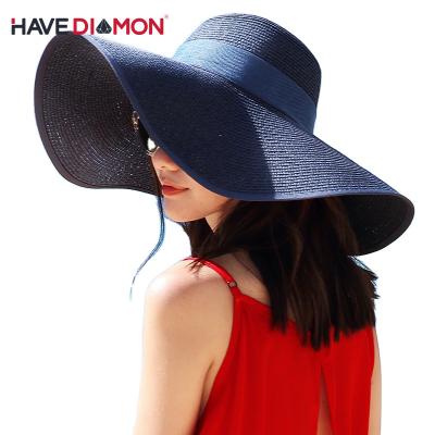 China Latest Image Nicecin Fashion Sun Straw Hats Beach Travel Holiday Straw Summer Straw Hat Foldable from Nicecin for Women for sale