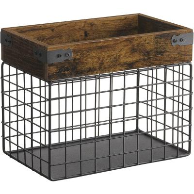 China Factory Direct Sale Galvanized Iron Pet Clothes Storage Basket Pet Clothes Storage Basket Viable Pet Toy Storage Basket for sale