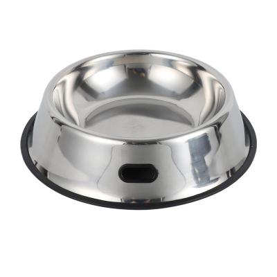 China Factory Direct Viable Dog Bowl Open Hole Stainless Steel Pet Feeder Stainless Steel Dog Food Bowl for sale