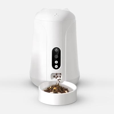 China Automatic Pet Feeder WIFI Automatic Video Timing Cat Bowl Intelligent Feeder Pet Quantitative Supplies for sale