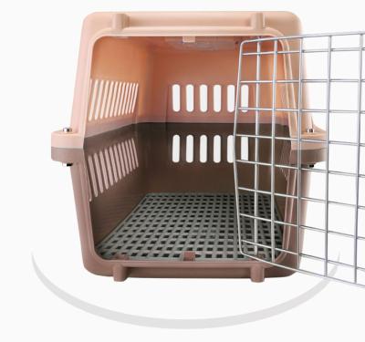 China Viable Airplanes Cage Dog Cage Bright And Clean Pet Air Crate Travel Transport Expedition Car Cage for sale