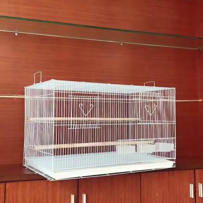 China Factory direct export viable new iron birdcage folding birdcage parrot breeding cage 3 enlarged boxes for sale