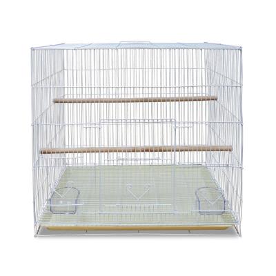 China Wholesale Viable Extra Large With Separation Parrot Bird Cage With Double Mouth Breeding Cage Folding Propagation Bird Cage for sale