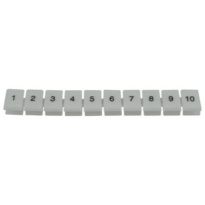 China Conductor and cable marking. ZB6 marker strip for UK DIN rail terminal blocks for sale