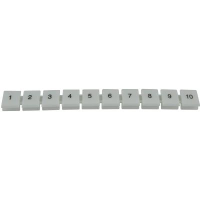 China Conductor and cable marking. ZB8 marker strip for UK DIN rail terminal blocks for sale