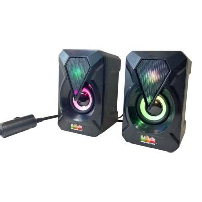 China No RGB Light Stereo Speaker YST-1047 Laptop Wired RGB Speakers USB Mini Computer Speaker for sale