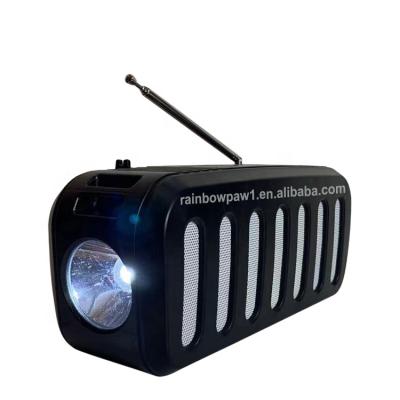 China No Vintage NR-2013 Solar Panel Colorful Speaker Rechargeable Outdoor Portable Speaker With Light for sale