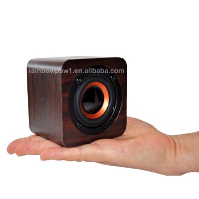 China No Wireless Mini Wireless Box Small Portable Wooden Speaker Q1 Cheap Price for sale