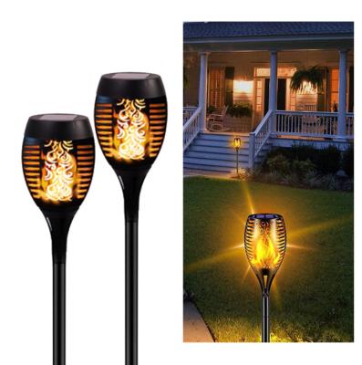 China Outdoor Waterproof LANDSCAPE 36 LED Solar Torch Light Flame Landscape Light Flashing For Lawn Garden Yard Path Landscape Holiday Deco for sale