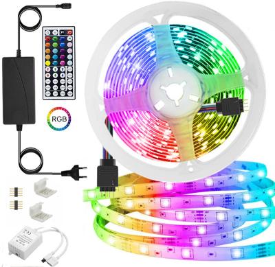 China Indoor Waterproof Flexible Led Strip Lights RGB 5050 5M-30M Remote Control Led Ribbon Strip For TV Backlight Room Home Party for sale