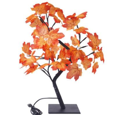 China Hot Sale Indoor LED Table Light Indoor Holiday Decoration USB Maple Leaf Fairy Night Light for Party Christmas Xmas Wedding Bedroom Home Decoration for sale